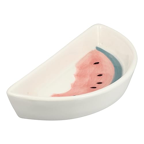 Beaupretty Eleganter Keramik-futternapf mit Halbem Wassermelonenmuster Hamsterfutterspender Nachfüllbarer Futterspender für Haustiere Beaupretty Eleganter Keramik-futternapf mit Halbem Wassermelonenmuster Hamsterfutterspender Nachfüllbarer Futterspender für Haustiere von Beaupretty