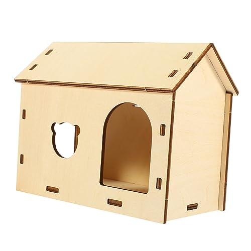 Beaupretty Hamster-versteckhaus Chinchilla-käfig Spielzeug Holzplattform Nest Und Versteck von Beaupretty