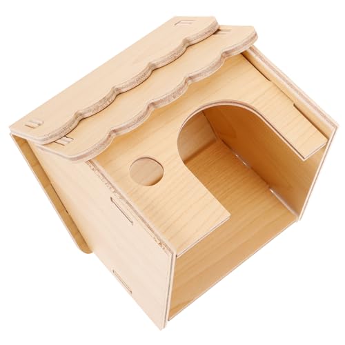 Beaupretty Dekoratives Rattenversteck Hamsterhaus Aus Holz Haustierhaus Haustierspielhaus Holznest von Beaupretty