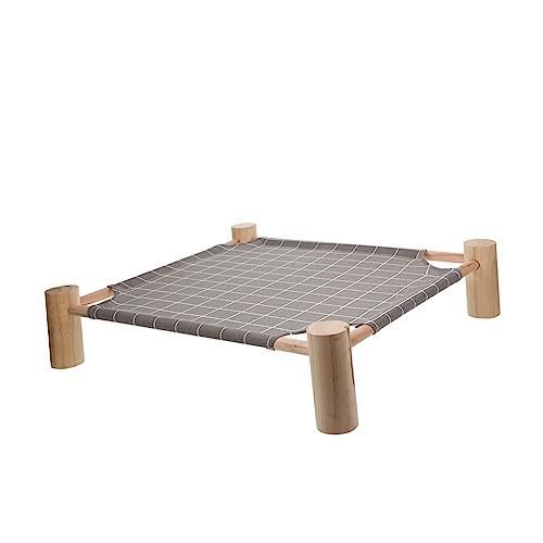 Beaupretty Hundehängemattenbett - Bequem Tragbar Mit Holzgestell Überdachtes Katzenbett Atmungsaktiv & Beaupretty Hundehängemattenbett - Bequem Tragbar Mit Holzgestell Überdachtes Katzenbett Atmungsaktiv & von Beaupretty