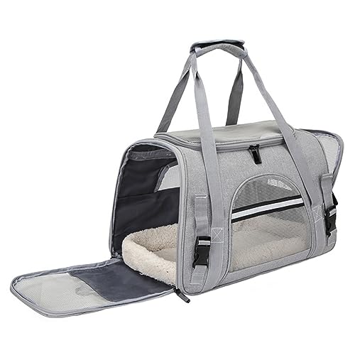 Beaupretty Haustiertasche Zusammenklappbarer Katzentransporter Große Tragetasche Mesh-rucksäcke Geschirr Für Kleine Hunde Handtasche Tragetaschen Oxford-Stoff Reisetasche Reisen Zu Fuß von Beaupretty