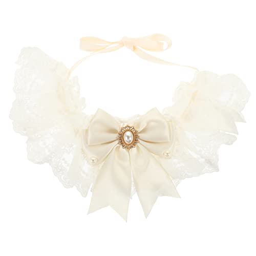Beaupretty Hunde-hochzeitsschal Haustierhalsband Für Hunde Und Katzen Personalisiertes Spitzenhalsband Mit Verstellbarem Halstuch Für Haustiere von Beaupretty