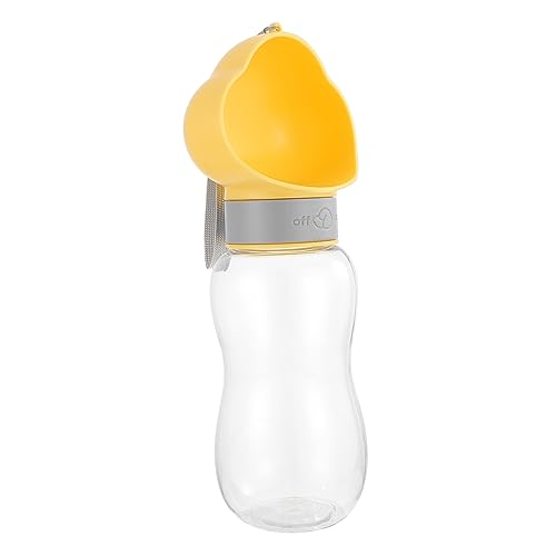 Beaupretty aus Tasse Wasserflasche für Welpen Hundeflasche aus Plastik Reisezubehör Zubehör für Hundekisten verschleißfeste Welpenflasche Tragbare Welpenflasche Hündchen Wasserspender von Beaupretty