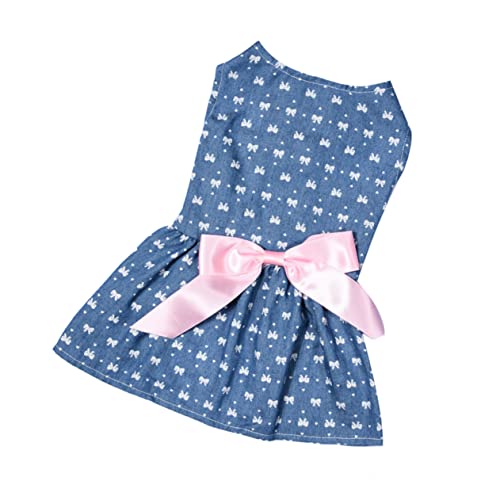 Beaupretty Hundekleider Für Mädchen Kleid Mit Haustierschleife Sommerkleidung Für Welpen Mädchen Welpen Verkleiden Sich Hunde Sommerkleider Hauskatze Kleid Hundekleidung Hündchen von Beaupretty