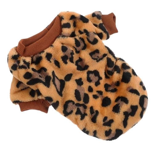 Beaupretty Hundepullover Aus Flanell Fleece-hundepyjama Pelziger Hundemantel Warmes Welpenkostüm Winter-Katzen-Outfits Winterwarmer Hundepullover Hunde-Outfits Korallenvlies Kleidung Zubehör von Beaupretty