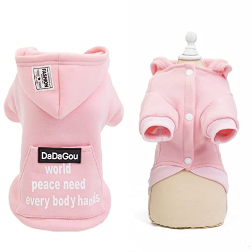 Beaupretty Hundepullover Klein Kleine Hundepullover Für Haustiere Katzen-Outfit Haustier-Outfit Welpenjacke Kleidung Hunde-Hoodies Haustier Kostüm Haustierzubehör Bichon Mantel von Beaupretty