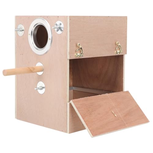 Beaupretty Holz Vogel Sittich Nistkasten Vogelkäfig Wellensittich Papageien Paarung Box von Beaupretty