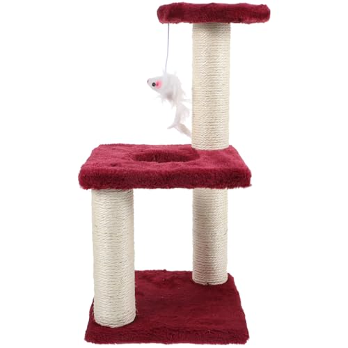 Beaupretty Katzenkratzbaum Katzenbaumturm Plüsch-Katzenkratzer Aus Natürlichem Sisal Mit Interaktivem Spielzeug Sisal-Kratzstange Für Kätzchen Und Kleine Katzen Beaupretty Katzenkratzbaum Katzenbaumturm Plüsch-Katzenkratzer Aus Natürlichem Sisal Mit Interaktivem Spielzeug Sisal-Kratzstange Für Kätzchen Und Kleine Katzen von Beaupretty