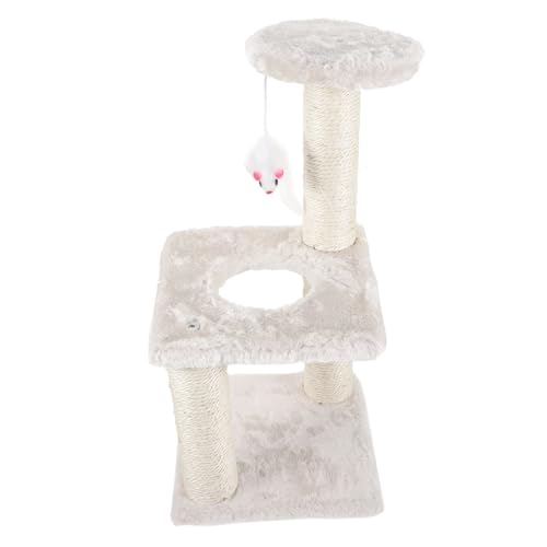 Beaupretty Klettergerüst für Katzen katzenkratzbaum Katzenkratzbrett Katzenturm Kauspielzeug für Katzen Spielzeuge Kratzbaum für Katze vertikaler Kratzbaum drinnen Kätzchen Kratzbaum Pole von Beaupretty