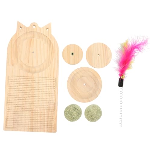 Beaupretty Katzen-drehteller Interaktives Spielzeug 2-lagiges Holz-kratzbrett Kätzchen-drehteller-Spielzeug Haustier-kratzbrett Mentale Zufällige Farbe Beaupretty Katzen-drehteller Interaktives Spielzeug 2-lagiges Holz-kratzbrett Kätzchen-drehteller-Spielzeug Haustier-kratzbrett Mentale Zufällige Farbe von Beaupretty