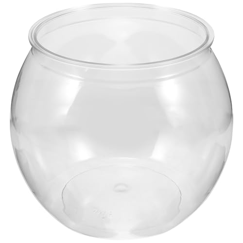 Beaupretty Goldfischglas Mini-Terrarium Kleines Plastikaquarium Fischglas Für Schildkröte Leichtes Aquarium Fischglasvasen Als Großes Schreibtisch Das Haustier Büro Getränke von Beaupretty