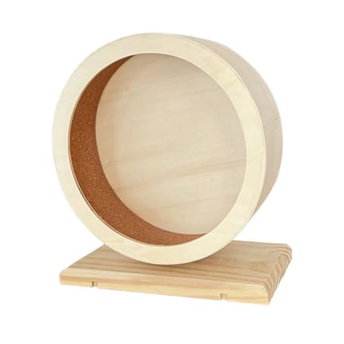 Beaupretty Spielzeug Haustier Laufrad Hamster Zubehör Holz Rad Hamster Spielset Haustier Unterhaltung von Beaupretty