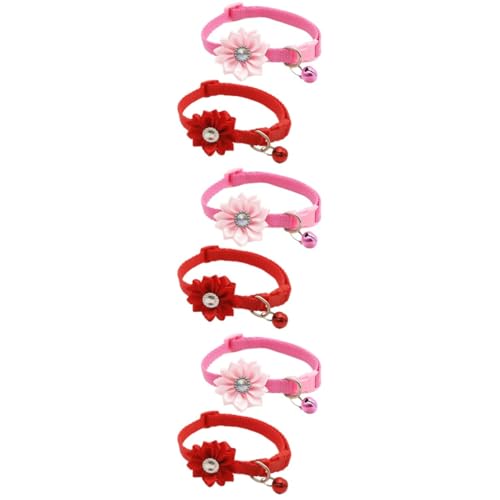 Beaupretty Mädchenschmuck 6 Stück Mädchen-Ornamente Kleines Katzenhalsband Kätzchenhalsbänder Haustier-Ring Haustier-Glockenhalsband Haustier-Hundehalsband Glocke Hundehalsband von Beaupretty