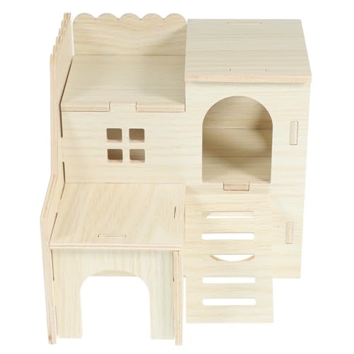Beaupretty Holz Hamster Unterschlupf Versteck für Meerschweinchen Kleintier Verstecke Beaupretty Holz Hamster Unterschlupf Versteck für Meerschweinchen Kleintier Verstecke von Beaupretty