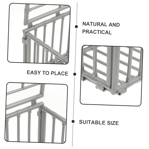 Beaupretty Mini Käfig Modell Aus Kunststoff Für Actionfiguren Und Spielzeugtiere DIY Bastelkäfig Als Ornament Für Wohnzimmer Esszimmer Oder Schlafzimmer von Beaupretty