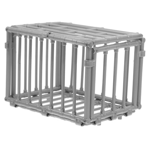 Beaupretty Miniatur Käfig Modell aus Kunststoff Realistisches Design Vielseitiges Mini Cage Ornament für DIY Hausdekoration Action Figuren Zubehör für Wohn und Schlafzimmer Szenen von Beaupretty