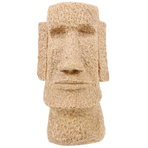 Beaupretty Osterinsel-Kopfstatue Kleine Harz-Akivi-Moai-Figur Aquarium-Landschaftsdekoration Ornament Für Zuhause Büro Rasen Terrasse Aquarium Beaupretty Osterinsel-Kopfstatue Kleine Harz-Akivi-Moai-Figur Aquarium-Landschaftsdekoration Ornament Für Zuhause Büro Rasen Terrasse Aquarium von Beaupretty