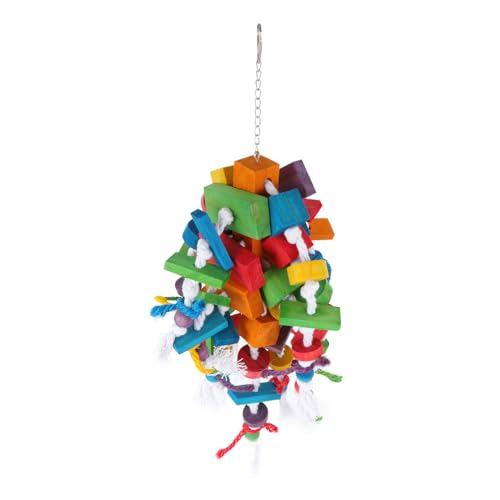 Beaupretty Kauspielzeug Für Vögel Zum Aufhängen Papageien-beißspielzeug Für Den Käfig Papageien- Spielzeug Leuchtende Muster Kaublock Aus Holz Für Papageien Beaupretty Kauspielzeug Für Vögel Zum Aufhängen Papageien-beißspielzeug Für Den Käfig Papageien- Spielzeug Leuchtende Muster Kaublock Aus Holz Für Papageien von Beaupretty