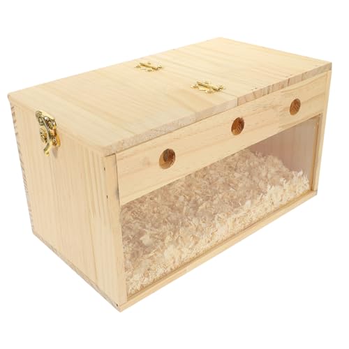 Beaupretty Spielzeuge Papageien Zuchtbox Sittichnest Aus Holz Garten Spielzeug Haustierzubehör Aromatherapie-Halskette Wellensittich Vogelnest Aus Holz Vogelhaus Hölzern Vögel von Beaupretty