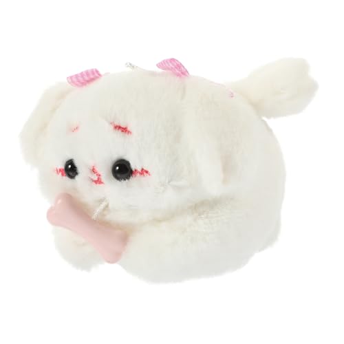 Beaupretty Plüsch Hundespielzeug mit Wedelndem Interaktiver Anhänger Weiches Baumwoll Material Schlüsselanhänger und Tasche Deko Lustiges für Familie und Freunde von Beaupretty