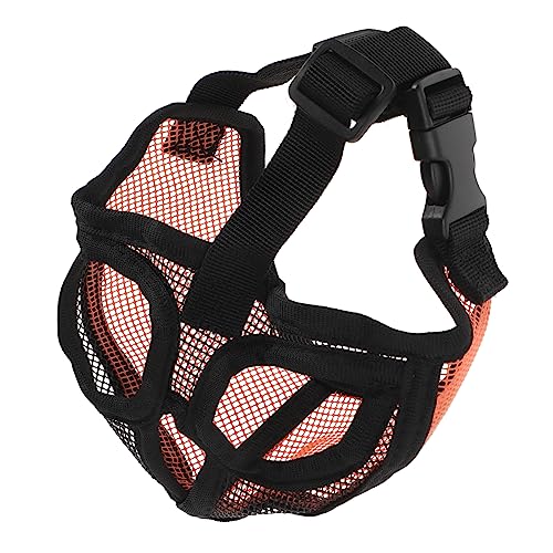 Beaupretty Schnauze Anti-Biss-Abdeckung Anti-Bell-Maske Hundemaulkorb Anti-Biss-Maske Kleiner Maulkorb Für Hunde Maulkorb Für Draußen Maulkorb Für Große Hunde Bulldogge Kurzer Mund Nylon Netz von Beaupretty