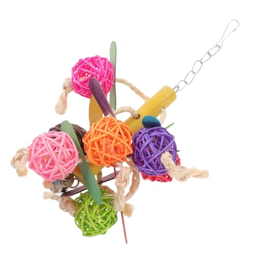Beaupretty Bunte Rattan Papagei Vögel Kauen Vogel Käfig Zubehör Bälle für Mental Beaupretty Bunte Rattan Papagei Vögel Kauen Vogel Käfig Zubehör Bälle für Mental von Beaupretty