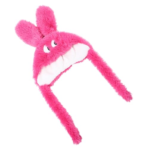 Beaupretty Süße Hundeohr Mütze für Winter Wärmender Beanie mit Niedlichen Ohren für Frauen Lebendigem Rosa für Kalte von Beaupretty