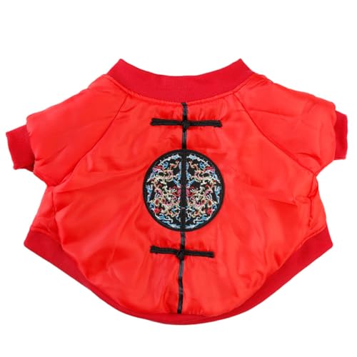 Beaupretty -Anzug Für Kleine Hunde Hund- -kostü Welpenkleidung Für Kaltes Wetter Haustier-weihnachtskleidung Hund Warmes Sweatshirt Pet Cheongsam Weihnachten Kleidungsset Baumwolle von Beaupretty