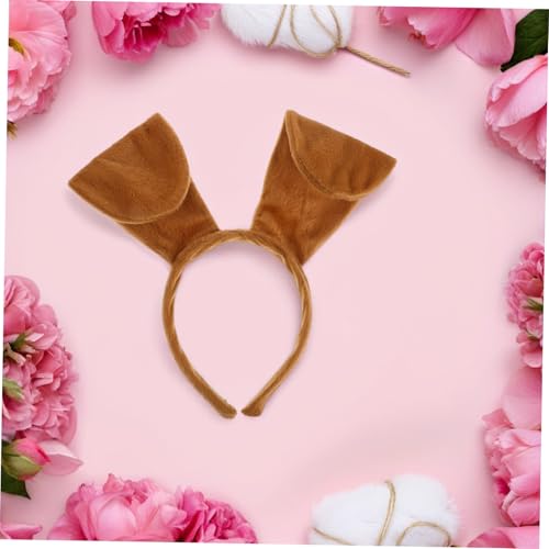 Beaupretty Teiliges Welpen Kostümset für Weichem Material mit Hundeband Schleife Nase und Handschuhen Einfach Anzuziehen für Karneval Halloween Rollenspiel und Fotoaufnahmen von Beaupretty