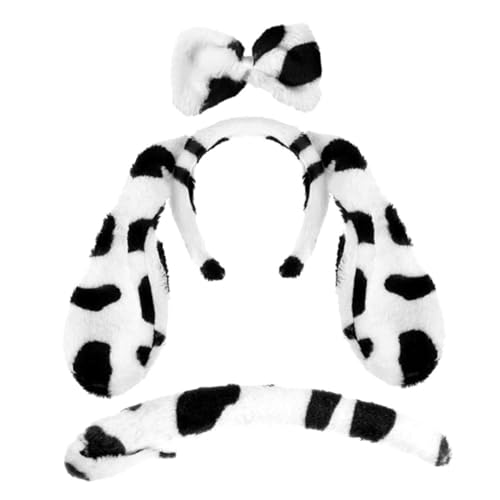 Beaupretty Tierkostüm Set für Hunde Plüsch Dog Ear Haarreif und Fliege für Karneval und Halloween Dekorative Party Dekorationen für Haustiere von Beaupretty