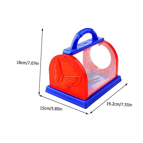 Beaupretty Tragbare Beobachtungsbox mit Netzgehege für Insekten Beobachten und Züchten Outdoor Wissenschaftliches Experimentierset mit Praktischem Tragegriff Blau Rot Beaupretty Tragbare Beobachtungsbox mit Netzgehege für Insekten Beobachten und Züchten Outdoor Wissenschaftliches Experimentierset mit Praktischem Tragegriff Blau Rot von Beaupretty