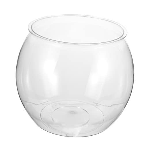 Beaupretty Transparentes Aquarium Terrarienschale Aquariumschale Luftpflanzen Terrarium Kampfpanzer Bonbonschale Klarer Fischhalter Aquarienschale Anzuchtgläser Ausstellungsstand Plastik Glas von Beaupretty