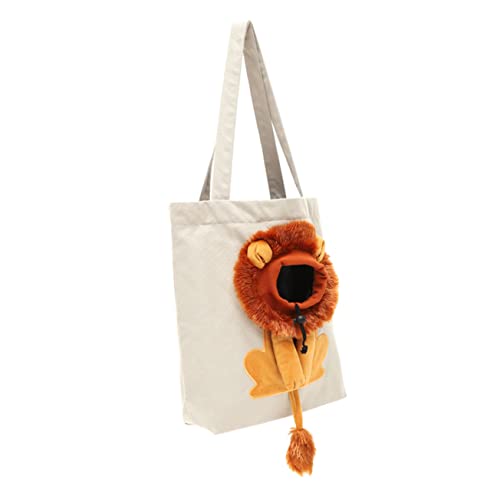 Beaupretty Haustiertasche Mit Katzentragetasche - Löwen-umhängetasche Bequeme Hundetragetasche Atmungsaktive Katzentragetasche Haustierbedarf von Beaupretty