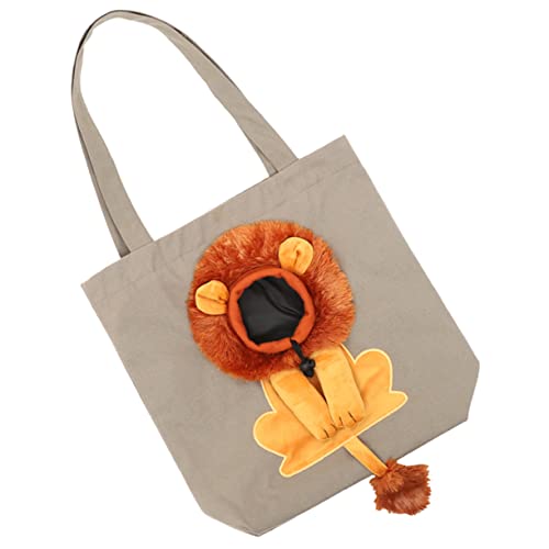 Beaupretty Haustier-Tragetasche Für Katzen Löwen Haustiertasche Canvas-umhängetasche Kätzchen-Tragetasche Reisefreundlich Einzel-schultertrage von Beaupretty