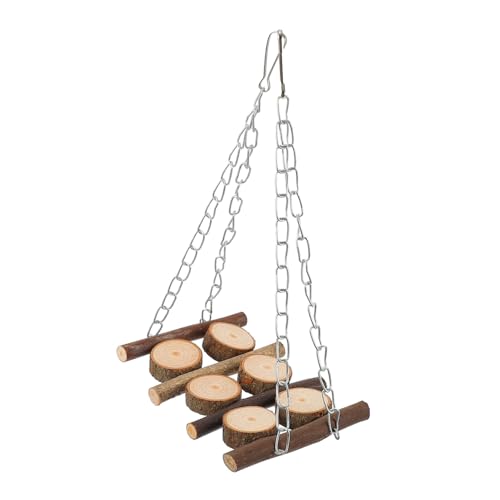 Beaupretty Sportdekor Vogels chaukel vogelschaukel vogelkäfig ständer Wellensittich Spielzeug Holzspielzeug Spielzeuge Vögel Brücke Spielzeug Vögel kauen Spielzeug Sport die Schaukel Sittich von Beaupretty