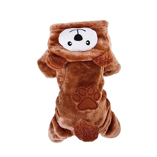Beaupretty Winterkleidung für Haustiere winterliches Haustier Hundekostüm Fleece Hundepullover Winterbär Welpen-Outfits warmes Tuch Party-Hundetuch Jacke mit Hut Beaupretty Winterkleidung für Haustiere winterliches Haustier Hundekostüm Fleece Hundepullover Winterbär Welpen-Outfits warmes Tuch Party-Hundetuch Jacke mit Hut von Beaupretty