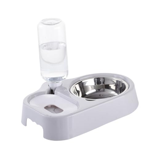 Beaupretty Automatisches Futternapf-Set für Haustiere Futterstation Grau Sicher Elegante Wohnkultur von Beaupretty