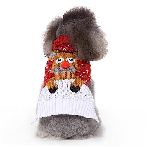 Beaupretty Weihnachtspullover für Haustiere Gemütlicher Mantel für Hunde Haustierpullover Hundekleidung für Besondere Anlässe von Beaupretty