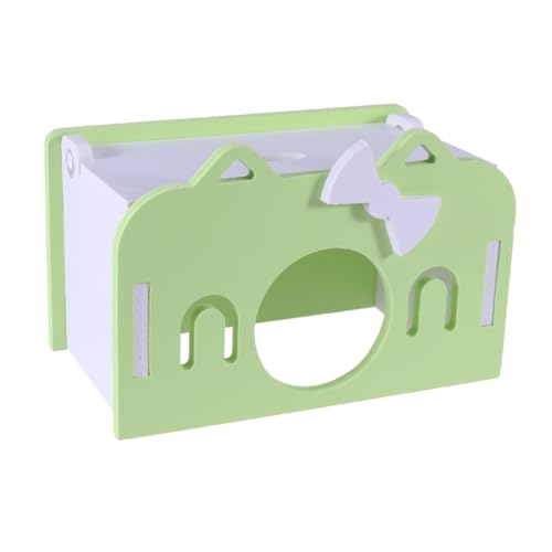 Beaupretty Luxuriöses Hamster-schlafhaus Aus Holz Geräumige Hütte Für Kleintiere Grün Robuste Farbe Beaupretty Luxuriöses Hamster-schlafhaus Aus Holz Geräumige Hütte Für Kleintiere Grün Robuste Farbe von Beaupretty