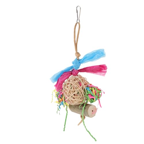 Beaupretty Papageien-hängespielzeug Vogelpapageien Kauspielzeug Zum Aufhängen Vogel-schredderspielzeug Vogelkäfig-zubehör für Haustierpapageien Beaupretty Papageien-hängespielzeug Vogelpapageien Kauspielzeug Zum Aufhängen Vogel-schredderspielzeug Vogelkäfig-zubehör für Haustierpapageien von Beaupretty