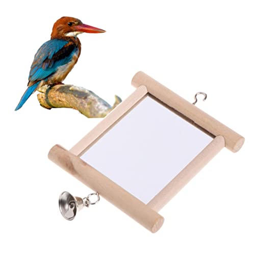 Beaupretty Holz Papagei Spielzeug Glocke Doppelseitige Vogel Spiegel Käfig Spielen Sicher Vogel Liefert Beaupretty Holz Papagei Spielzeug Glocke Doppelseitige Vogel Spiegel Käfig Spielen Sicher Vogel Liefert von Beaupretty