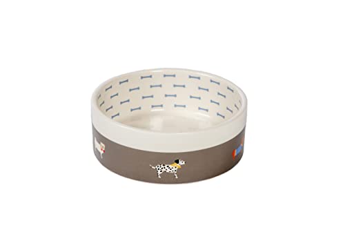 Danish Design FatFace Marschende Hunde, Keramik, stilvoll, groß, Braun und Beige von Beauty Water
