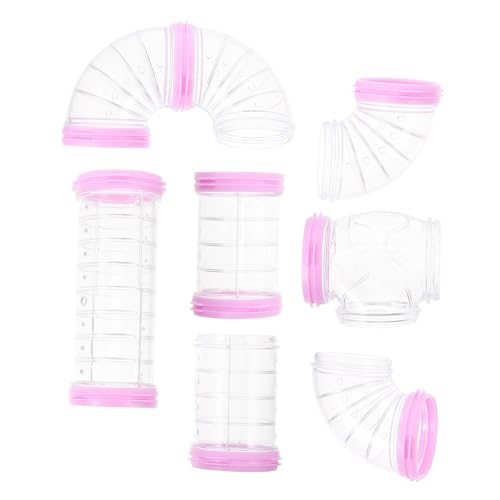 Beavorty 1 Set Hamster-Röhrentunnel Für Haustiere Zusammensetzbare Hamster-Tunnel-Spielzeuge Kleiner Einfacher Hamsterkäfig Hamster-Spielplatz Lebewesen Zwerghamster Haustierkäfig von Beavorty