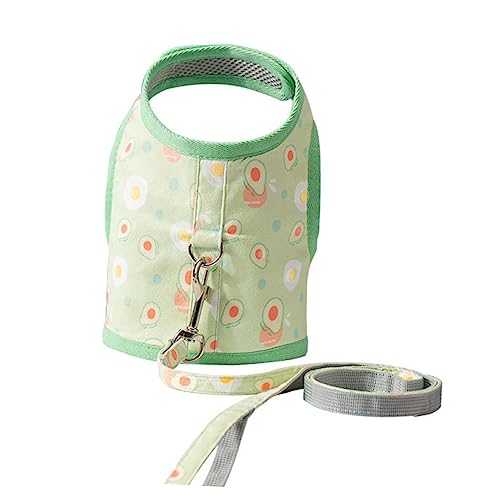 Beavorty Set mit Hund und Leine Netzweste Avocado-drucke Sicheres Spazierengehen mit Haustieren Bequem für Beavorty Set mit Hund und Leine Netzweste Avocado-drucke Sicheres Spazierengehen mit Haustieren Bequem für von Beavorty