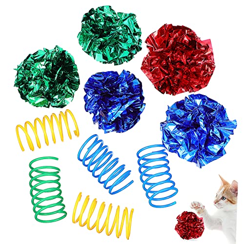 Beavorty Katzenspielzeug Crinkle 10 Stück – Federspielzeug Für Katzen Crinkle-Katzen Interaktives Spielzeug Für Kätzchen Zum Spielen Im Beavorty Katzenspielzeug Crinkle 10 Stück – Federspielzeug Für Katzen Crinkle-Katzen Interaktives Spielzeug Für Kätzchen Zum Spielen Im von Beavorty