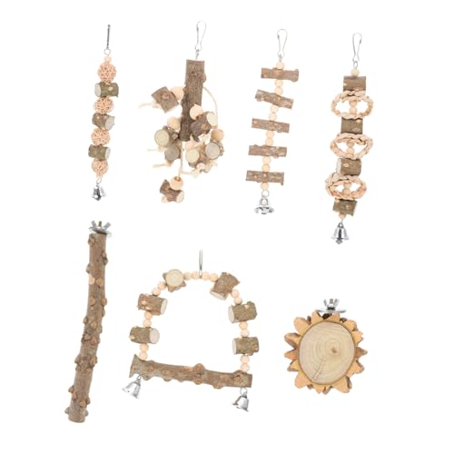 Beavorty 7 Stücke Papagei Spielzeug Set Holz Barsch Vogel Krallen Schleifen Stick Papagei Kauen Spielzeug Beavorty 7 Stücke Papagei Spielzeug Set Holz Barsch Vogel Krallen Schleifen Stick Papagei Kauen Spielzeug von Beavorty
