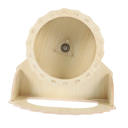Beavorty Leises Laufrad-Spielzeug Für Hamster Ratten Eichhörnchen Robustes Holzdesign Für Haustiere von Beavorty