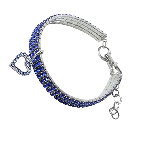 Beavorty Niedliches Haustierhalsband Für Katzen Und Hunde. Hundehalsband-Halskette Mit Kreis Und Modischem Design. Sicherheitshalskette Für Haustiere Mit Kristallen von Beavorty