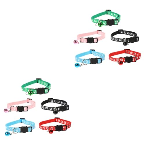 Beavorty 2 Sets Stilvolles Katzenhalsband Kätzchenhalsband Glocken Sichere Schnalle Verstellbar Dekoratives Halsband Für Haustier-id 5 Stück X 2 Beavorty 2 Sets Stilvolles Katzenhalsband Kätzchenhalsband Glocken Sichere Schnalle Verstellbar Dekoratives Halsband Für Haustier-id 5 Stück X 2 von Beavorty