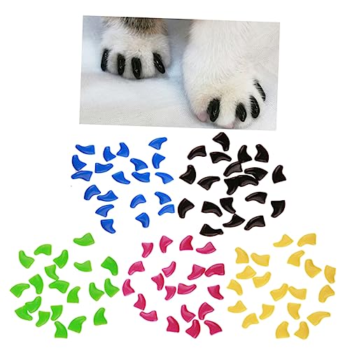 Beavorty 100 Stück Katzennagelschutz Für Katzen Und Hunde Größe L Sortiert Sicherer Kunststoff von Beavorty